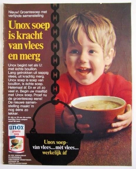 3 vintage advertenties reclames van Unox 1969 kinderen, Ophalen of Verzenden, Gebruikt, Overige typen