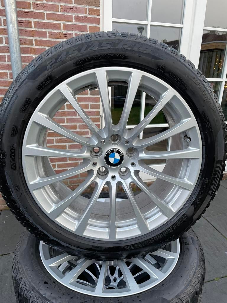 Winterset 18 inch originele BMW velgen G30 G31 pirelli rf, Ophalen, 18 inch, 245 mm, Winterbanden