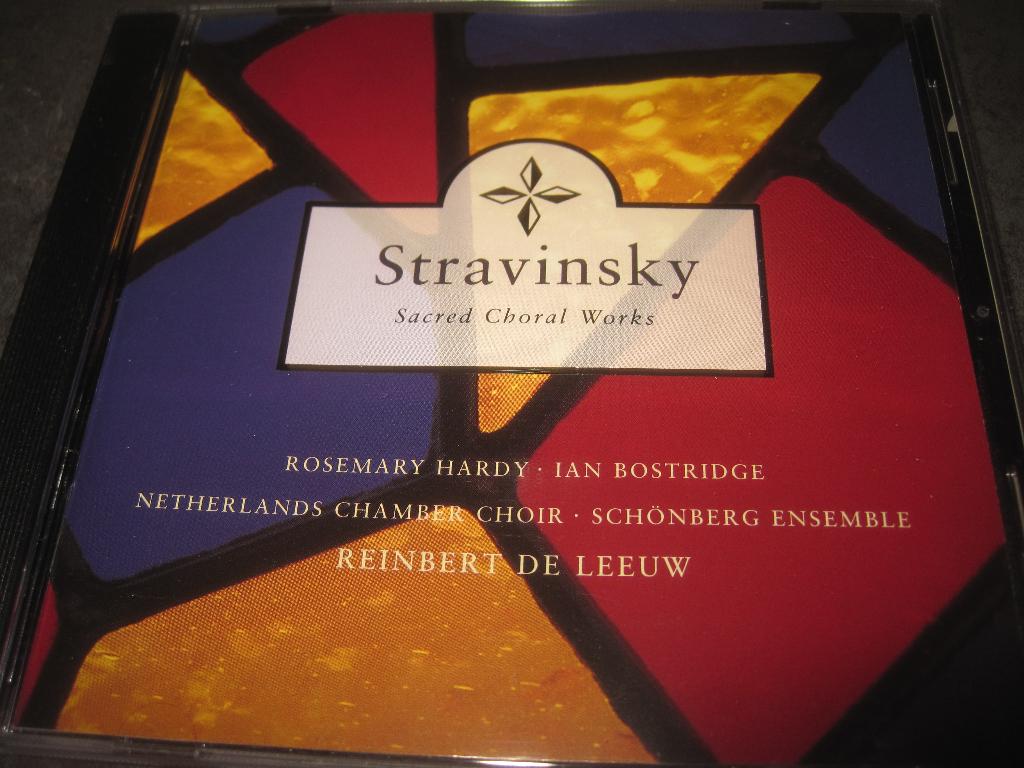 Stravinsky Sacred Choral Works Reinbert de Leeuw Philips, Ophalen of Verzenden, Classicisme, Zo goed als nieuw, Kamermuziek