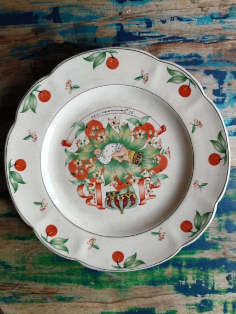 Geboorte bord Beatrix 1938, Ophalen of Verzenden