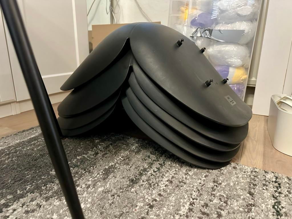 6 Gubi Beetle Stoelen - Zwart - Italiaans Design, Ophalen, Kunststof, Gebruikt, Zwart