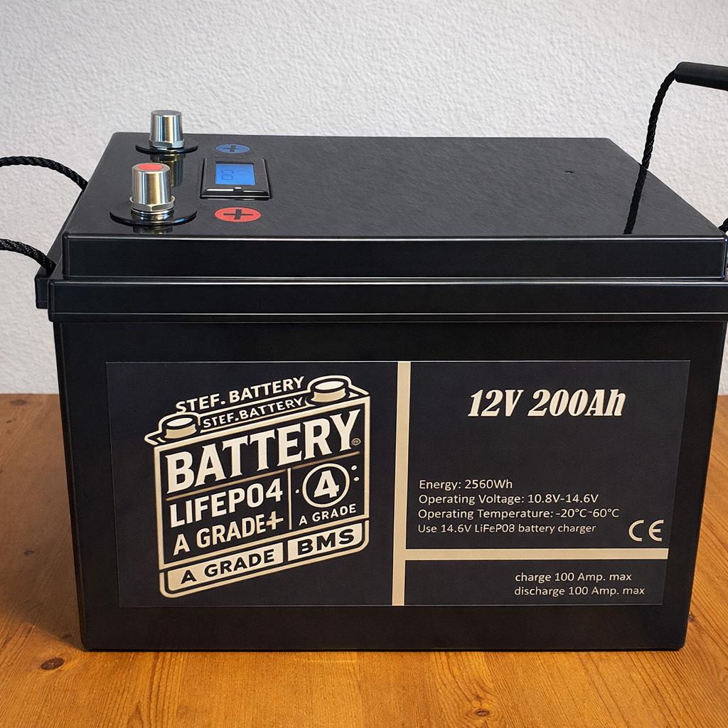 LiFePO4 lithium Accu's 12V - 100Ah tot 300Ah met Laders, Ophalen of Verzenden, Nieuw, Smart