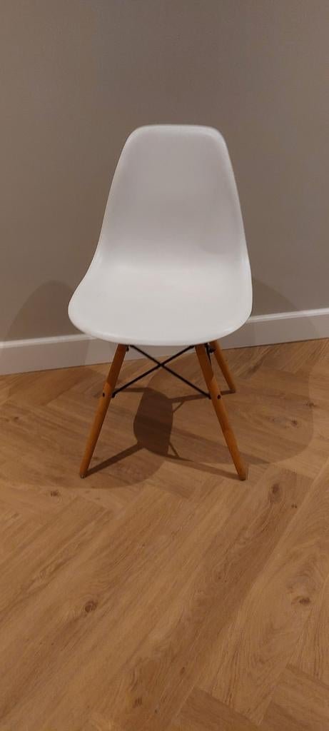 Stoel, Ophalen, Hout, Wit, Zo goed als nieuw