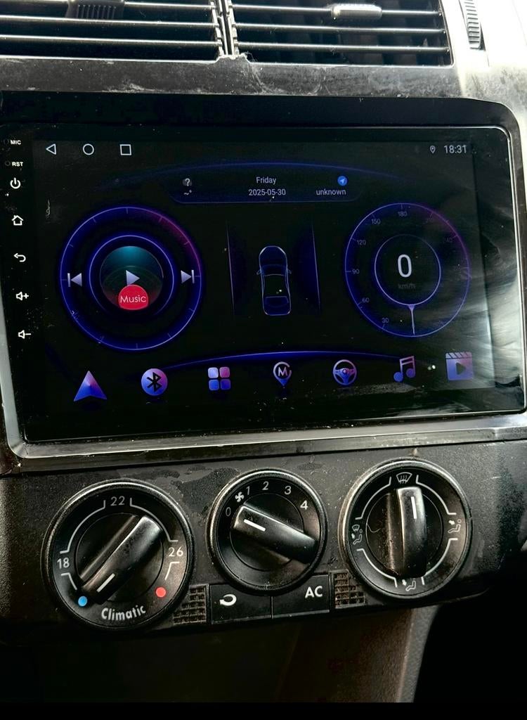 Android 2-DIN autoradio touchscreen – zo goed als nieuw, Ophalen of Verzenden, Zo goed als nieuw