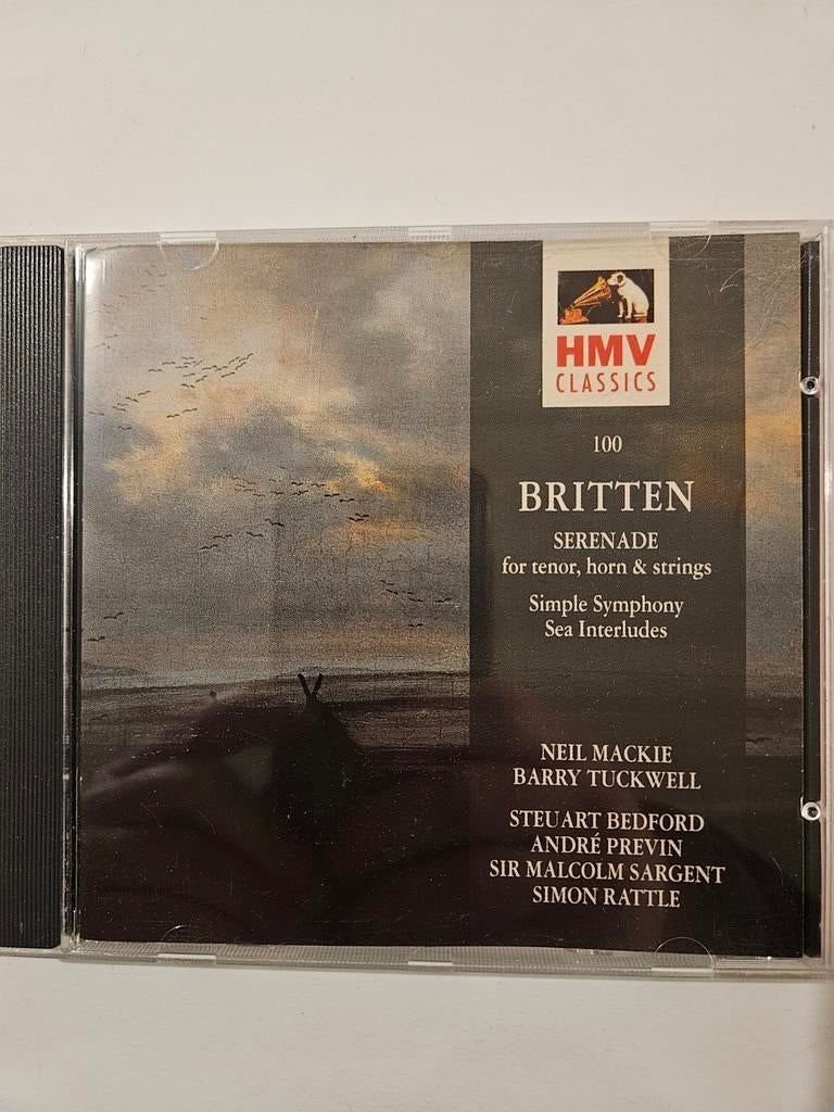 Britten - Serenade - CD HMV Classics, Ophalen of Verzenden, Modernisme tot heden, Zo goed als nieuw, Vocaal
