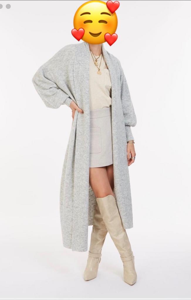 Josh V Ariane vest - Alpaca wol - Maat XS (valt als S), Ophalen of Verzenden, Zo goed als nieuw, Maat 36 (S), Grijs