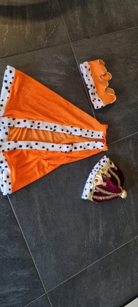 Kostuum carnaval koning, Kinderen en Baby's, Ophalen, Gebruikt, 110 t/m 116, Jongen of Meisje