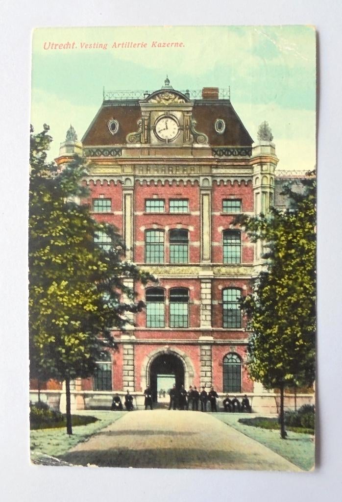 Militair: UTRECHT, Kazerne Vesting Artillerie gebouw 1912., Ophalen of Verzenden, Voor 1920, Gelopen, Utrecht