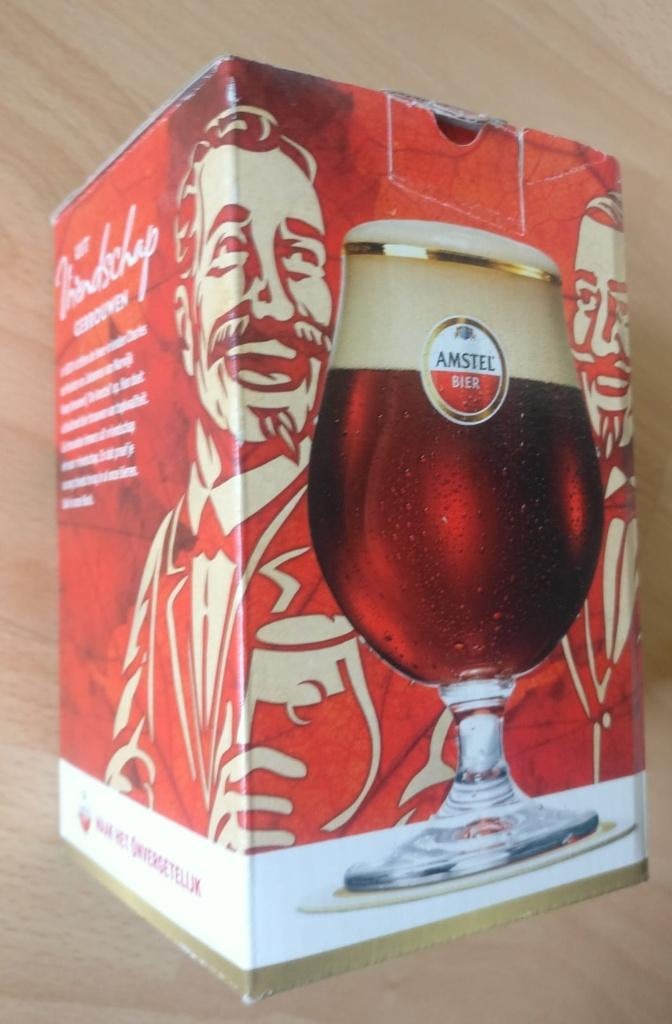 Amstel bier Bock bierglas glas, Ophalen of Verzenden, Nieuw, Glas of Glazen, Amstel