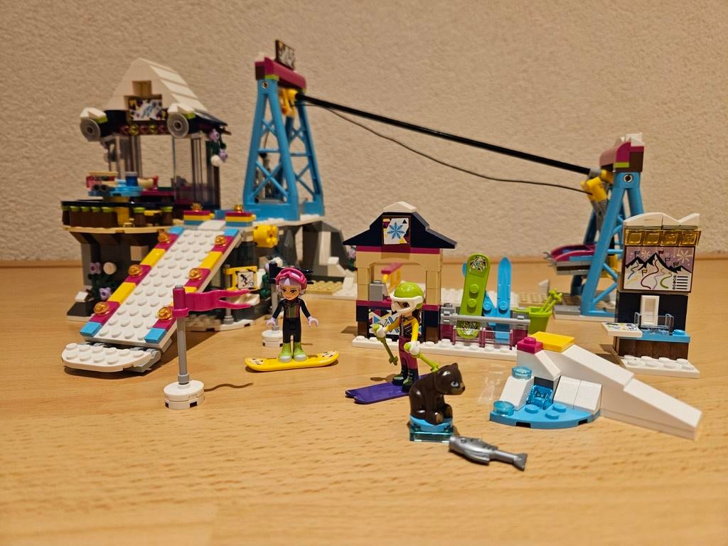 Lego Friends 41324 wintersport ski lift, Ophalen of Verzenden, Zo goed als nieuw, Complete set, Lego