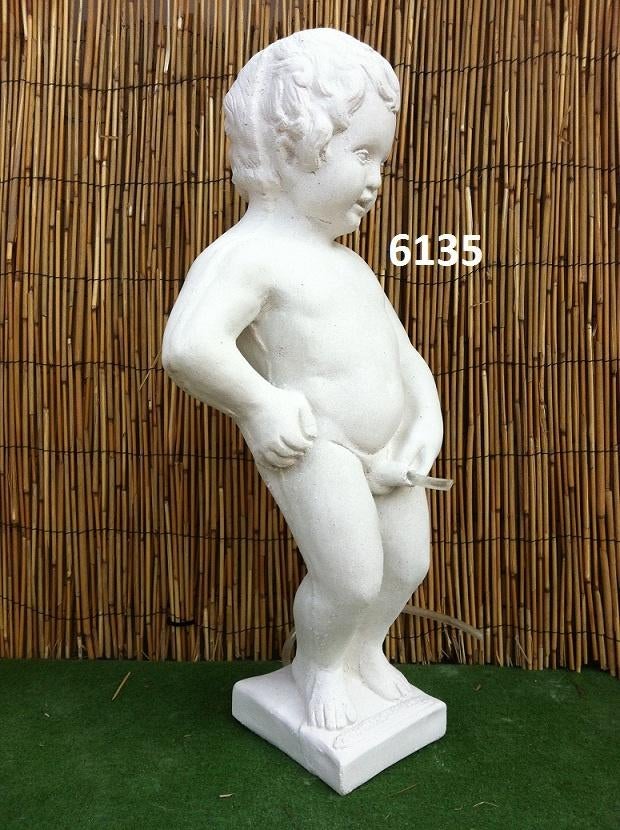 Manneke pis uit Brussel., Tuin en Terras, Tuinbeelden, Ophalen, Nieuw, Beton, Mensenbeeld