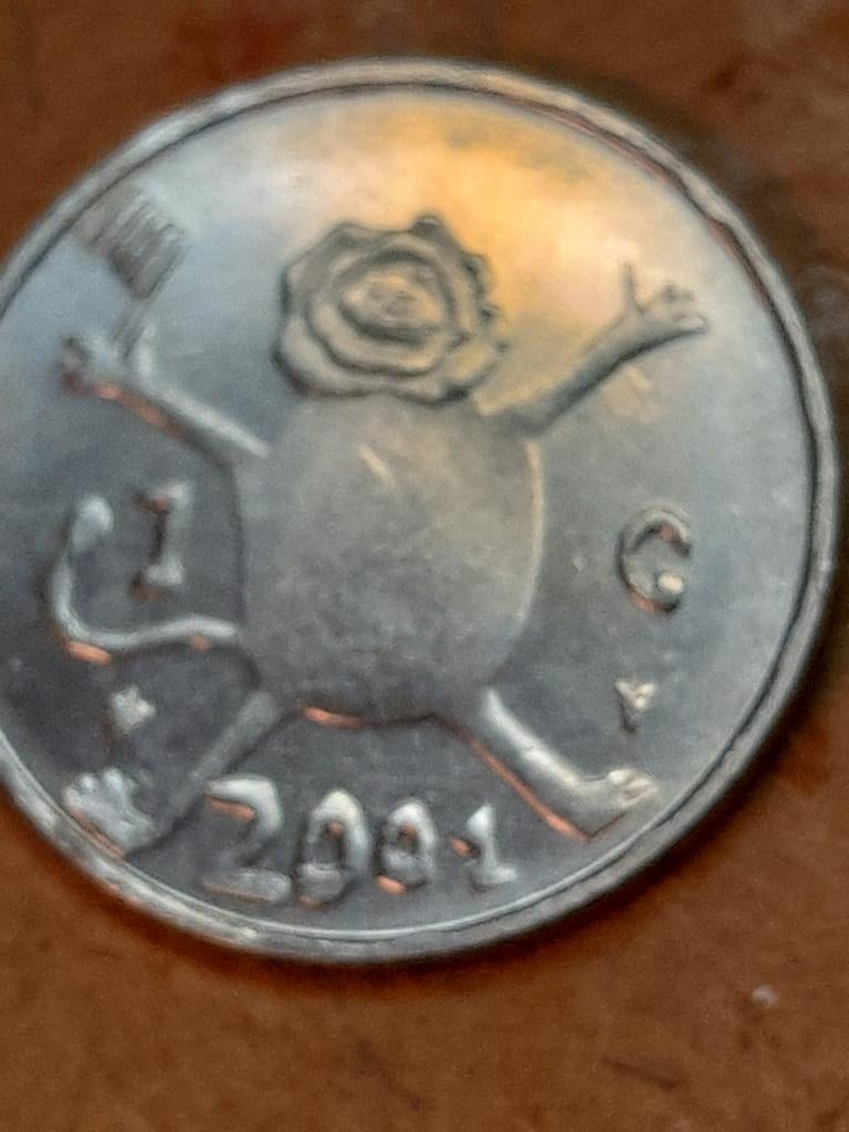 Loeki de Leeuw Gulden 2001, Postzegels en Munten, Ophalen of Verzenden, Losse munt
