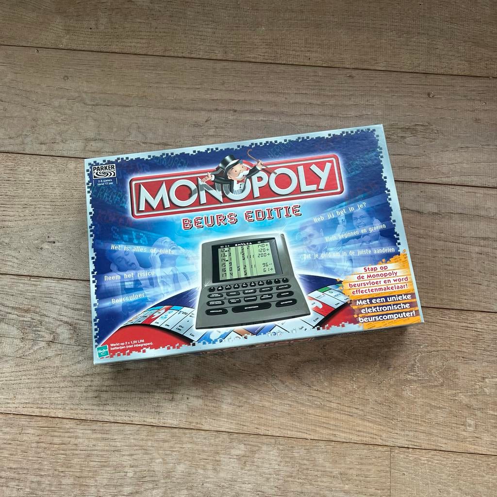 Monopoly Beurs Editie - Compleet met Beurscomputer, Vijf spelers of meer, Ophalen of Verzenden, Gebruikt
