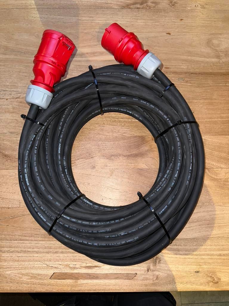Krachtstroomkabel 5G6 25 meter 32A/400V ( NIEUW ), Ophalen of Verzenden, Nieuw, Apparatuur