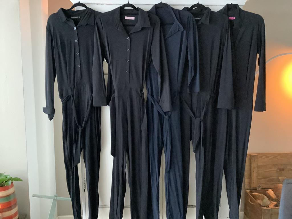 Studio Anneloes travelstof jumpsuit in l en xl Angelique, Studio Anneloes, Verzenden, Zwart, Maat 42/44 (L)