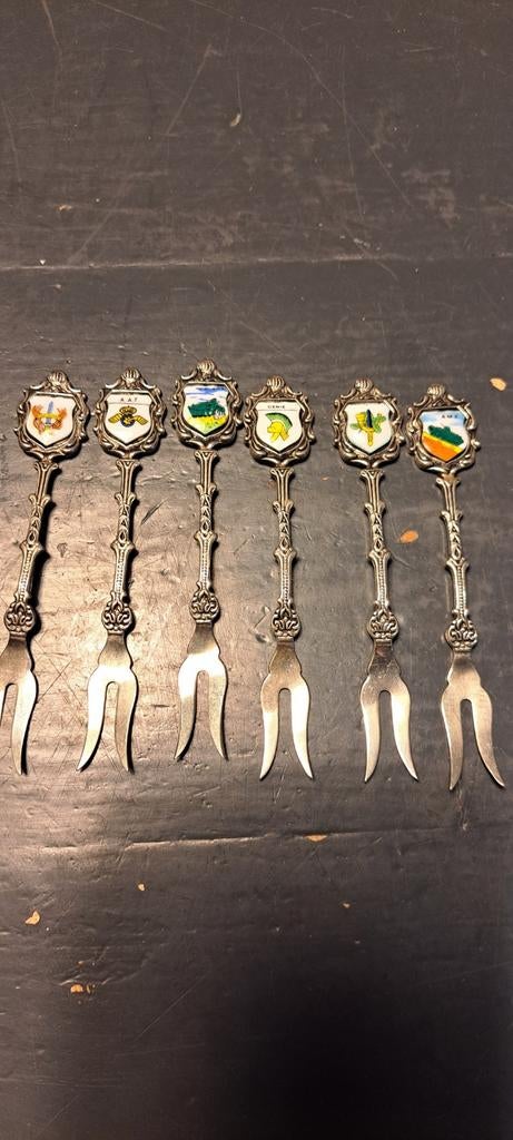 Cocktailvorkjes met militaire afbeeldingen - 6 stuks, Ophalen of Verzenden