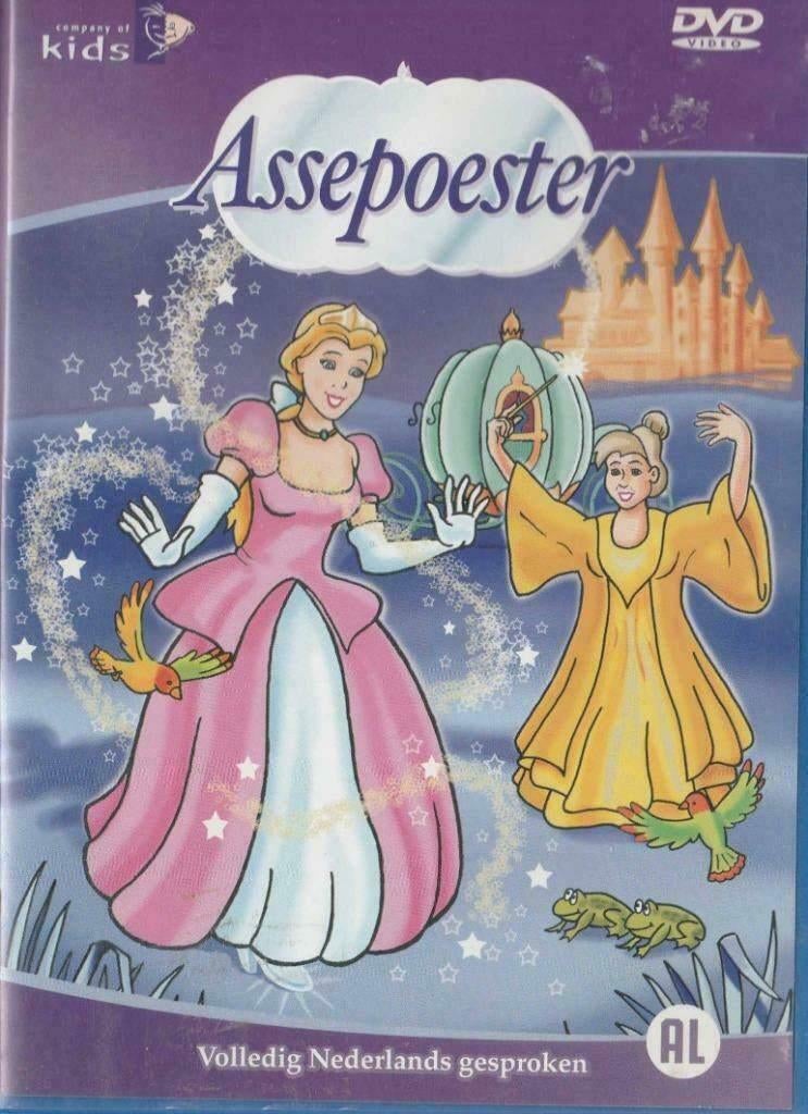 Assepoester"", Cd's en Dvd's, Dvd's | Kinderen en Jeugd, Zo goed als nieuw, Alle leeftijden, Ophalen of Verzenden