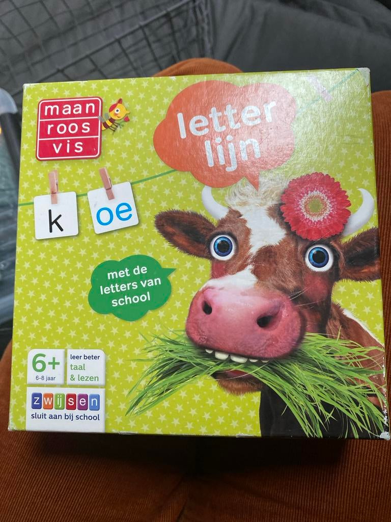 Letterlijn - Leren lezen spel, Een of twee spelers, Ophalen of Verzenden, Zo goed als nieuw