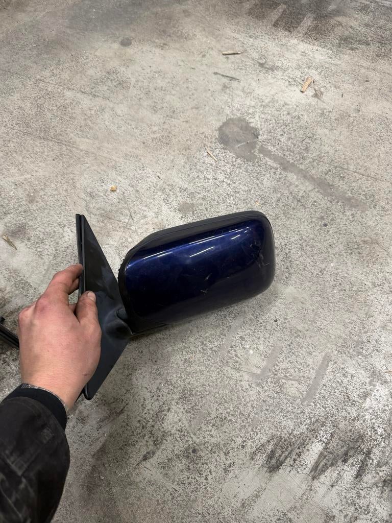 BMW E36 Sedan Spiegels Montreal Blauw, Auto-onderdelen, Spiegels, Ophalen of Verzenden, Gebruikt, BMW
