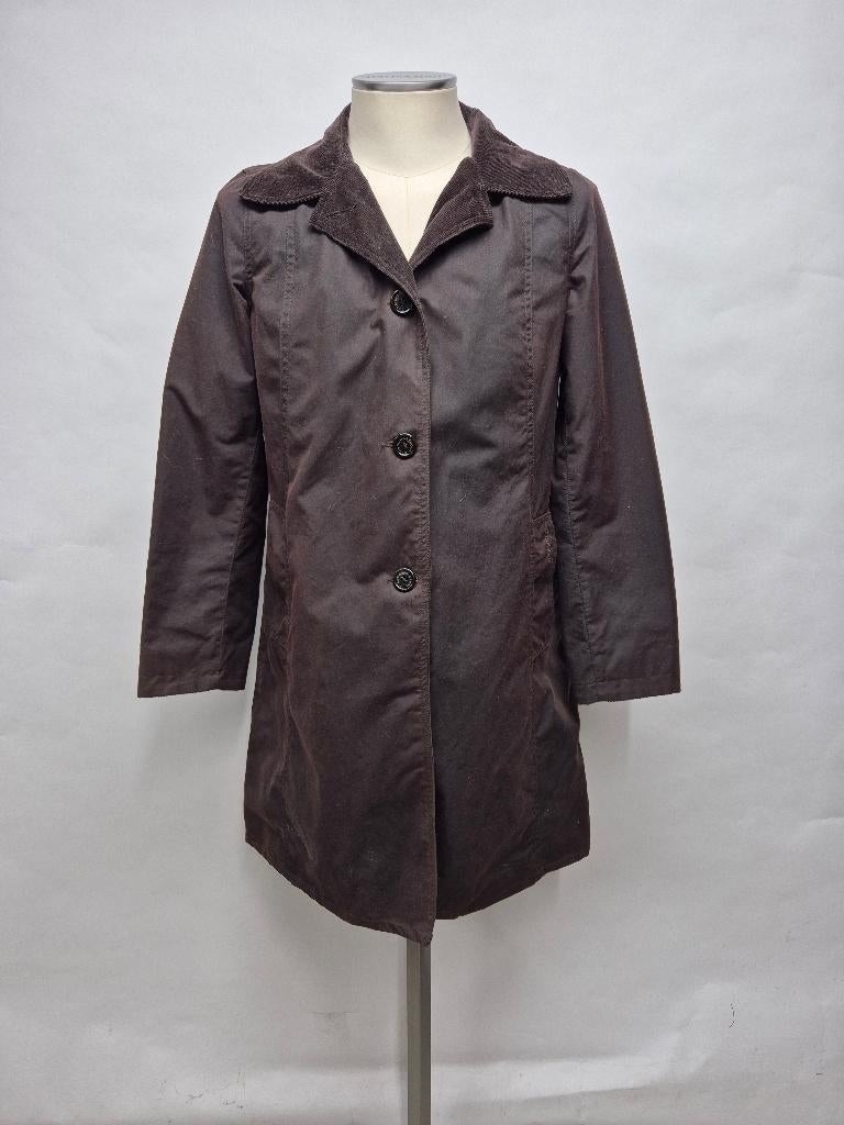Barbour dames wax jas Trenchcoat 'Georgina wax' maat 40, Kleding | Dames, Jassen | Winter, Maat 38/40 (M), Barbour, Bruin, Ophalen of Verzenden