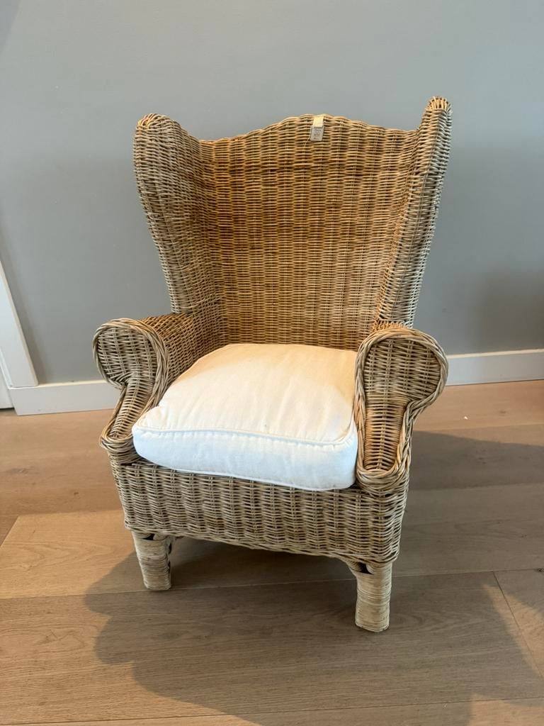 Riviera maison rotan kinder fauteuil, Kinderen en Baby's, Ophalen, Zo goed als nieuw, Stoel(en)