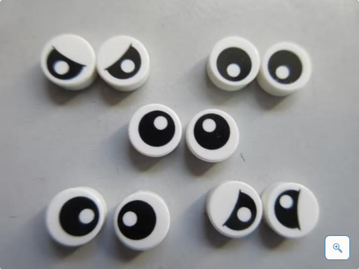 nr. 6879, Tegeltjes 1x1 met oogjes., Kinderen en Baby's, Speelgoed | Duplo en Lego, Ophalen of Verzenden, Zo goed als nieuw, Complete set