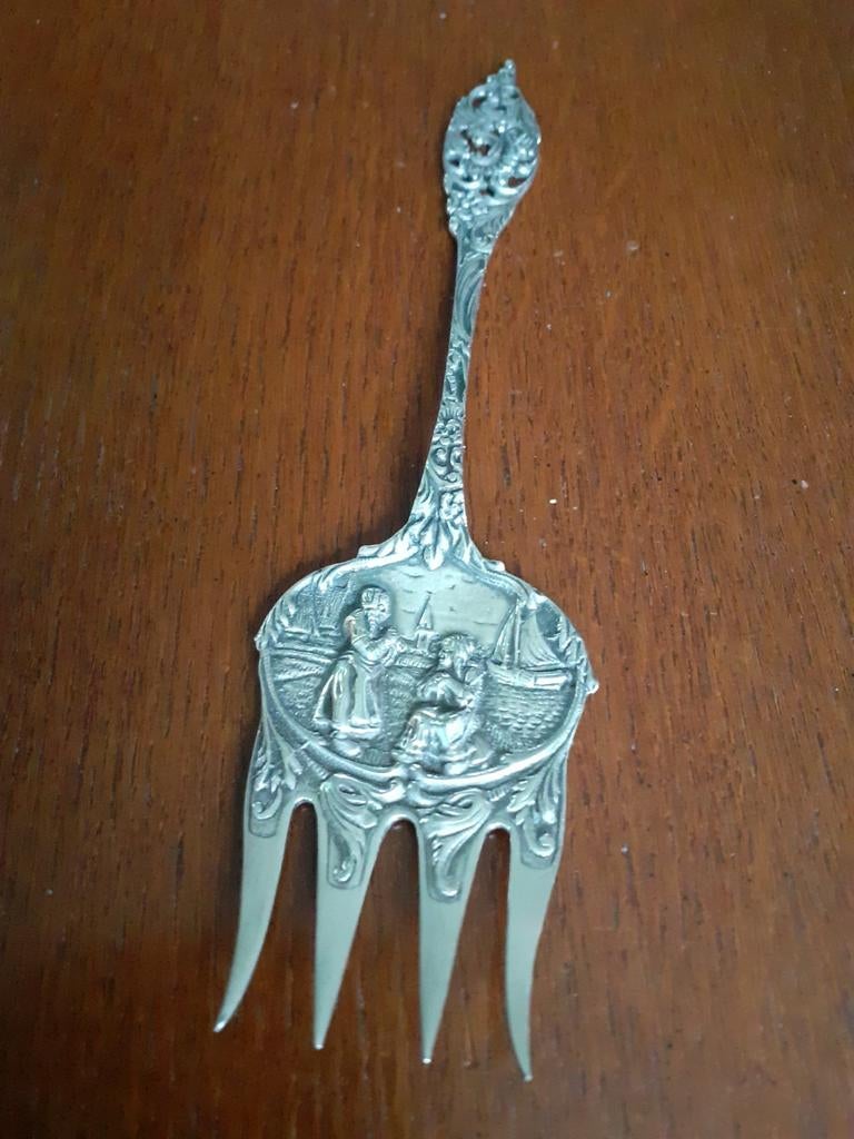 Verzilverde broodvork, Ophalen of Verzenden