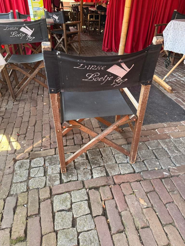 Terrasstoelen - 40 stuks of per stuk, Ophalen, Gebruikt, Hout, Inklapbaar