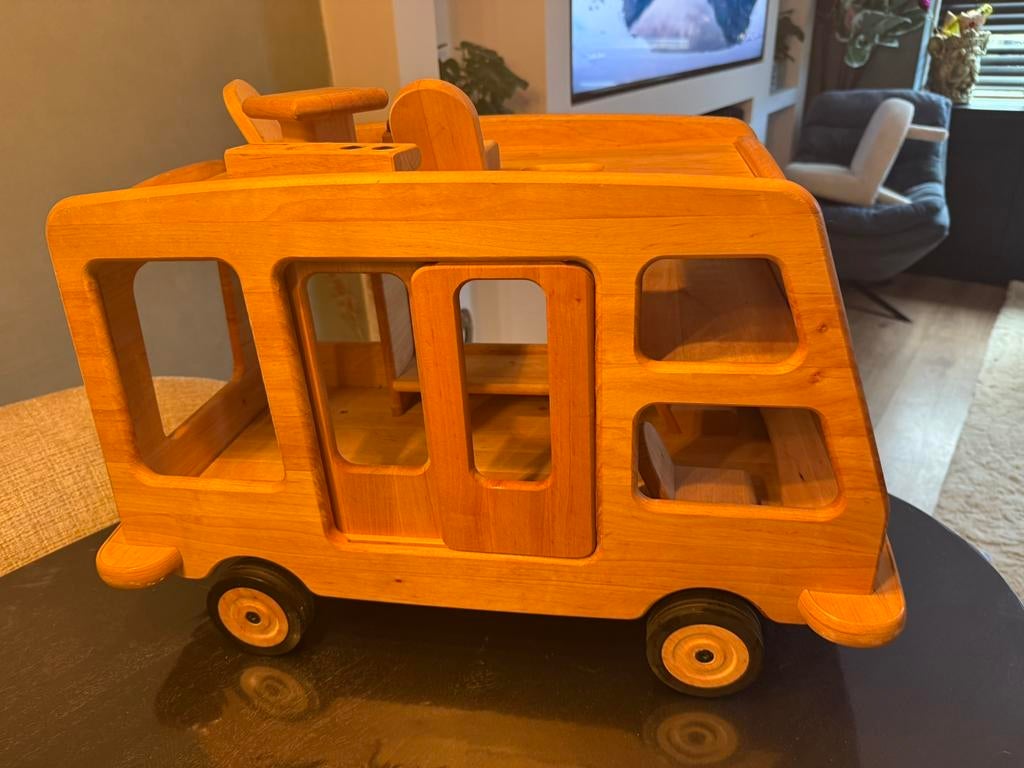 houten drewart camper, Kinderen en Baby's, Speelgoed | Houten speelgoed, Ophalen, Zo goed als nieuw