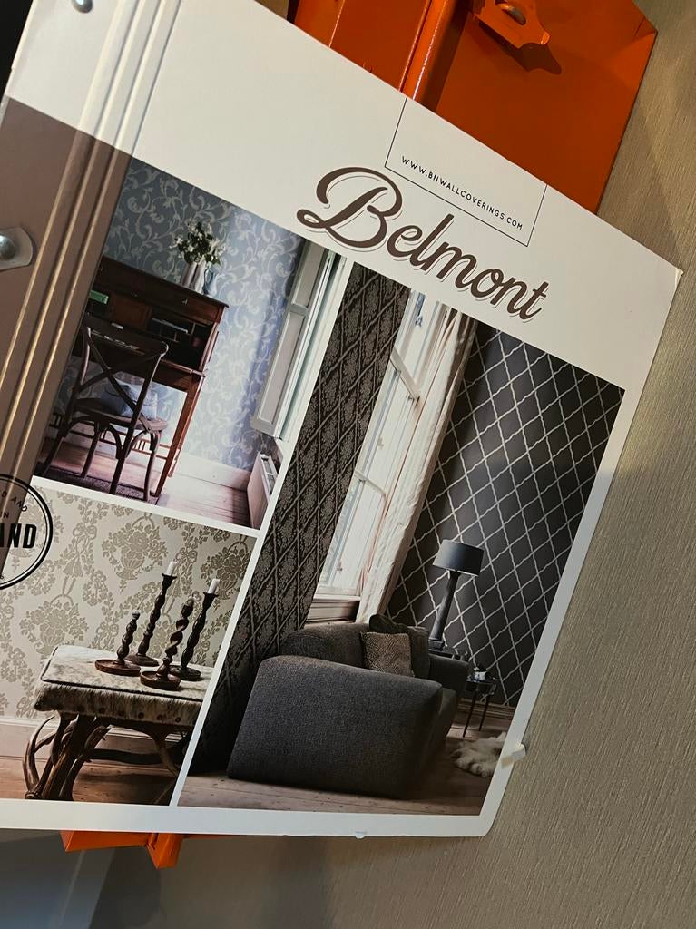 Belmont boek met stalen van behang, Ophalen of Verzenden, Zo goed als nieuw, Boek