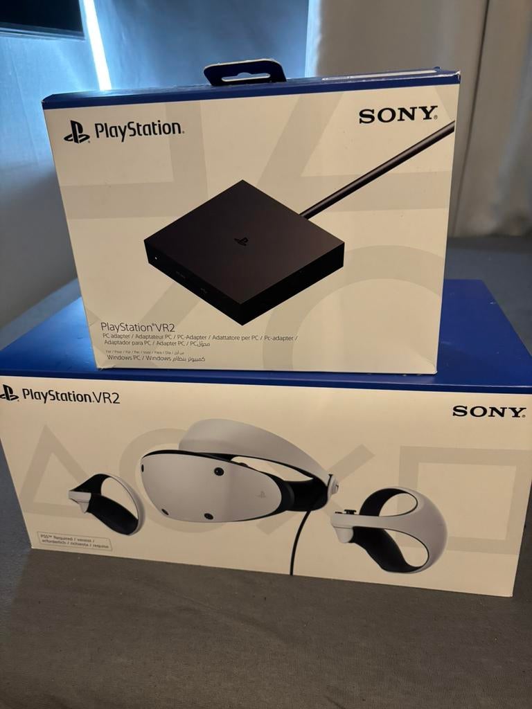 PS5 VR2 inclusief PC adapter & standaard, Spelcomputers en Games, Virtual Reality, Ophalen, Zo goed als nieuw, Sony PlayStation