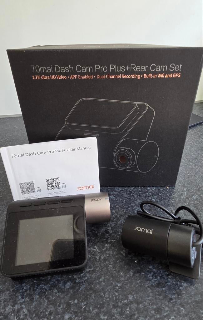 70mai Dash Cam Pro Plus+ met Achteruitrijcamera Set, Auto diversen, Dashcams, Ophalen of Verzenden