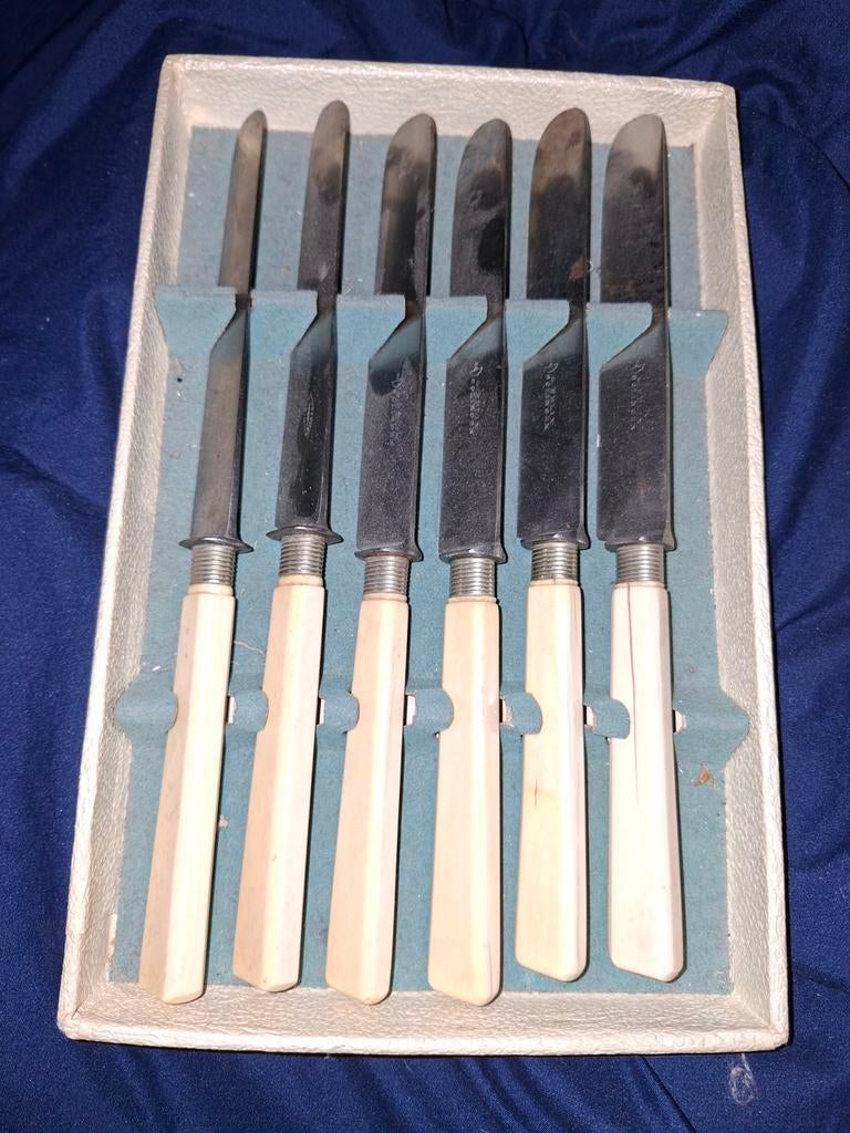 Vintage messenset G. Felix Solingen en Agier Fonde, Antiek en Kunst, Ophalen of Verzenden