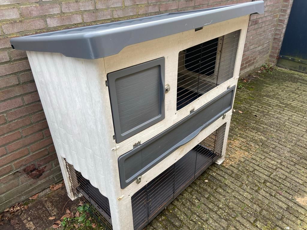 Ferplast konijnenhok 120 cm, Dieren en Toebehoren, Knaagdieren en Konijnen | Hokken en Kooien, Ophalen, 90 cm of meer, Hok, 110 cm of meer