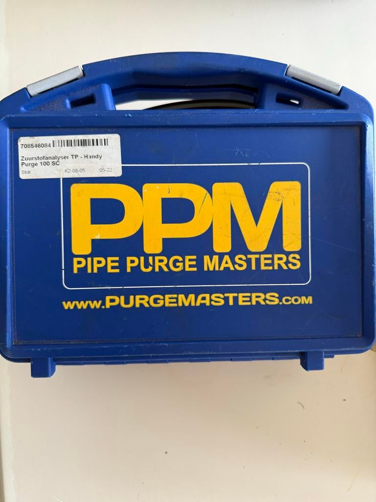 Digitale zuurstof meter/analyser Pipe Purge Masters, Ophalen of Verzenden, Gebruikt, Overige meters