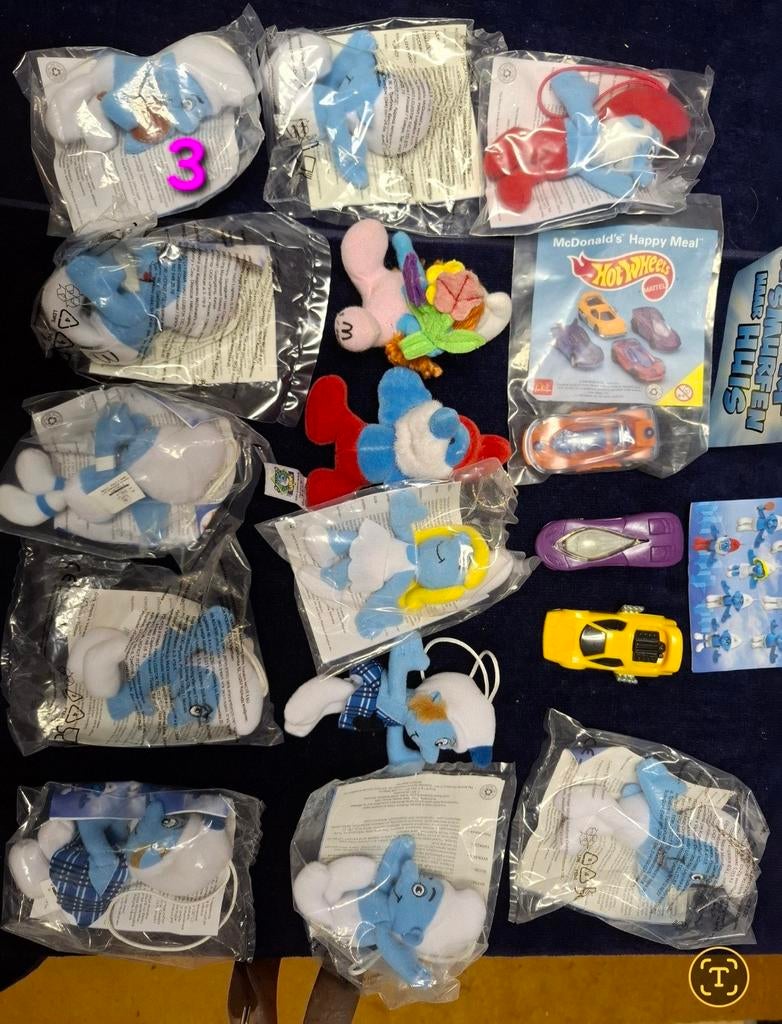 McDonald's Smurfen en Hotwheels figuren - Nieuw en Gebruikt, Ophalen of Verzenden, Nieuw