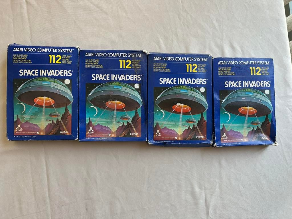 4x Space invaders 112, Spelcomputers en Games, Games | Atari, Zo goed als nieuw, Overige modellen, 1 speler, Vanaf 3 jaar, Ophalen