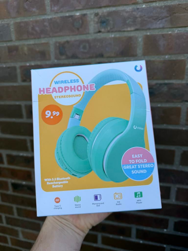 Draadloze Kinder Headset - Bluetooth & Stereo Geluid, Overige merken, Nieuw, Ophalen of Verzenden, Over oor (circumaural)