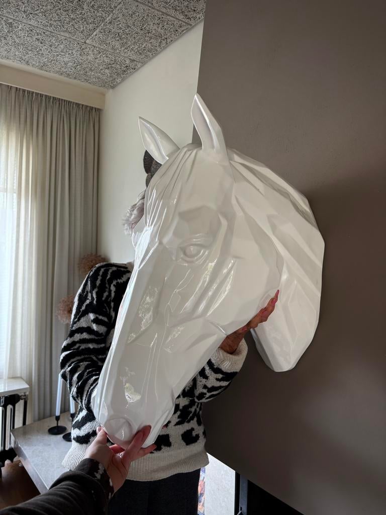 Wanddecoratie paardenhoofd, Ophalen, Zo goed als nieuw