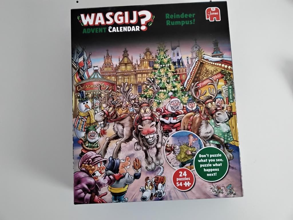 Wasgij advent calender, Ophalen of Verzenden, Minder dan 500 stukjes, Zo goed als nieuw