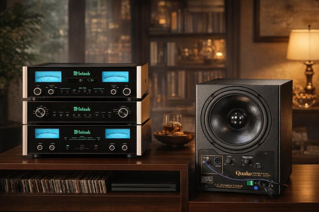 REL Quake subwoofer met orig boekjes en REL speak-on kabels, 70 watt of meer, Overige spelers, Ophalen, Overige merken