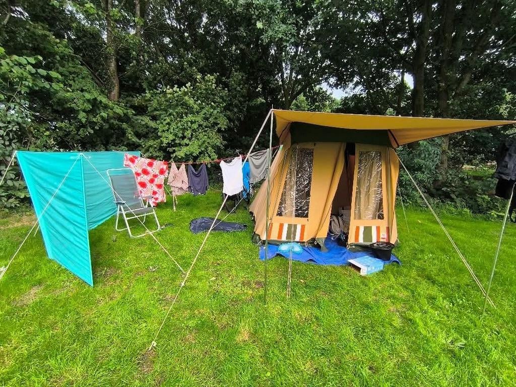 Katoenen tent 2 persoon, Ophalen, Zo goed als nieuw, Tot en met 2