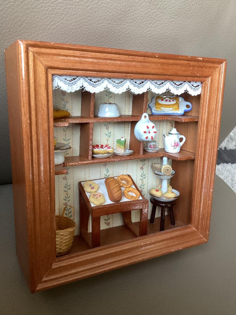 Miniatuur Bakkerij (handgeschilderd Reutter porselein)., Ophalen of Verzenden, Zo goed als nieuw, Overige typen