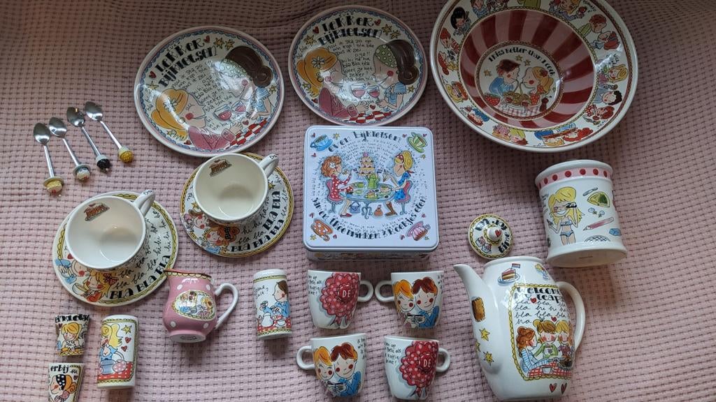 Uitgebreid Blond Amsterdam servies - zo goed als nieuw, Huis en Inrichting, Keuken | Servies, Zo goed als nieuw, Compleet servies