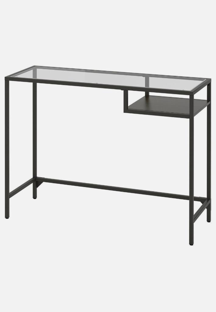 Glazen tafel (laptoptafel / bureau ), Ophalen, Zo goed als nieuw