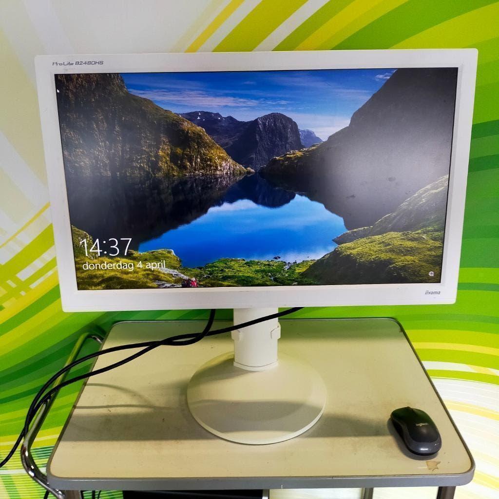 iiyama  B2480HS 24 inch Monitor Beeldscherm ``afgeprijsd``, Full HD, Ophalen of Verzenden, LED, 60 Hz of minder