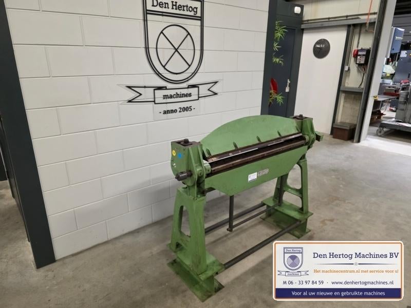 Zetbank JORG 1020x2mm plaatwerkmachine buigen zetbanken, Ophalen, Gebruikt