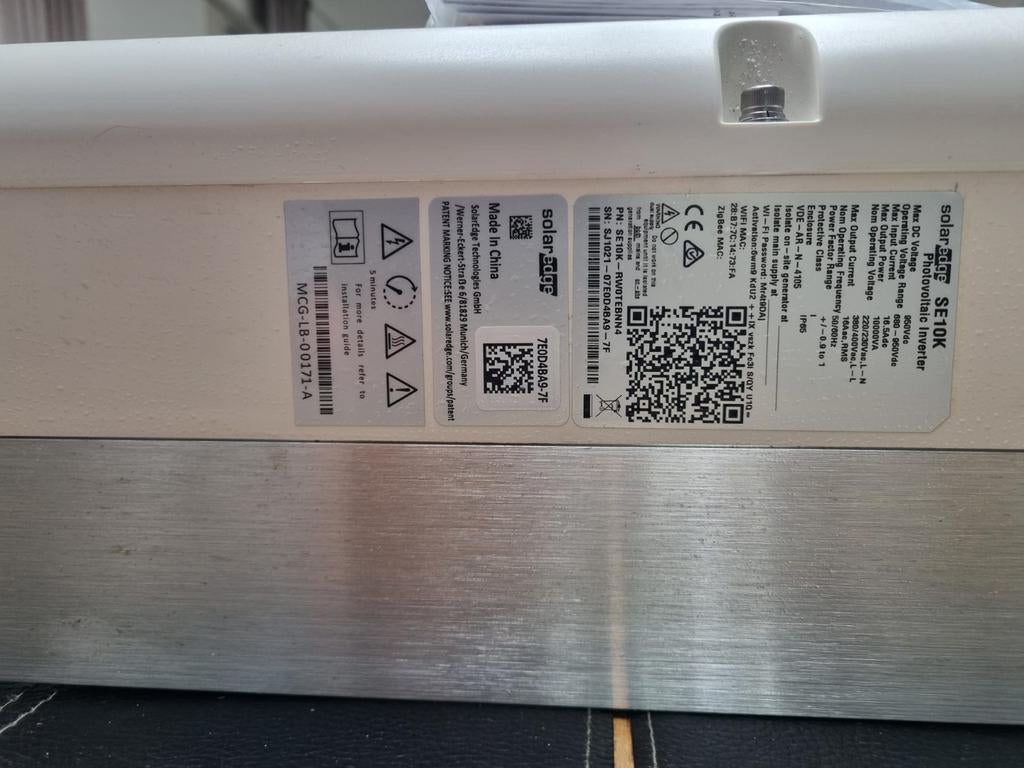 Solaredge SE10K 3 fase omvormer, Doe-het-zelf en Verbouw, Zonnepanelen en Toebehoren, Ophalen of Verzenden