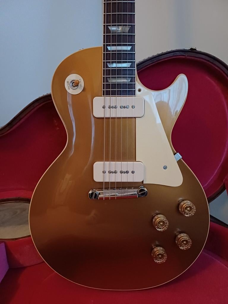 Gibson Custom 54 Les Paul Goldtop, Muziek en Instrumenten, Ophalen of Verzenden, Gebruikt, Solid body, Gibson