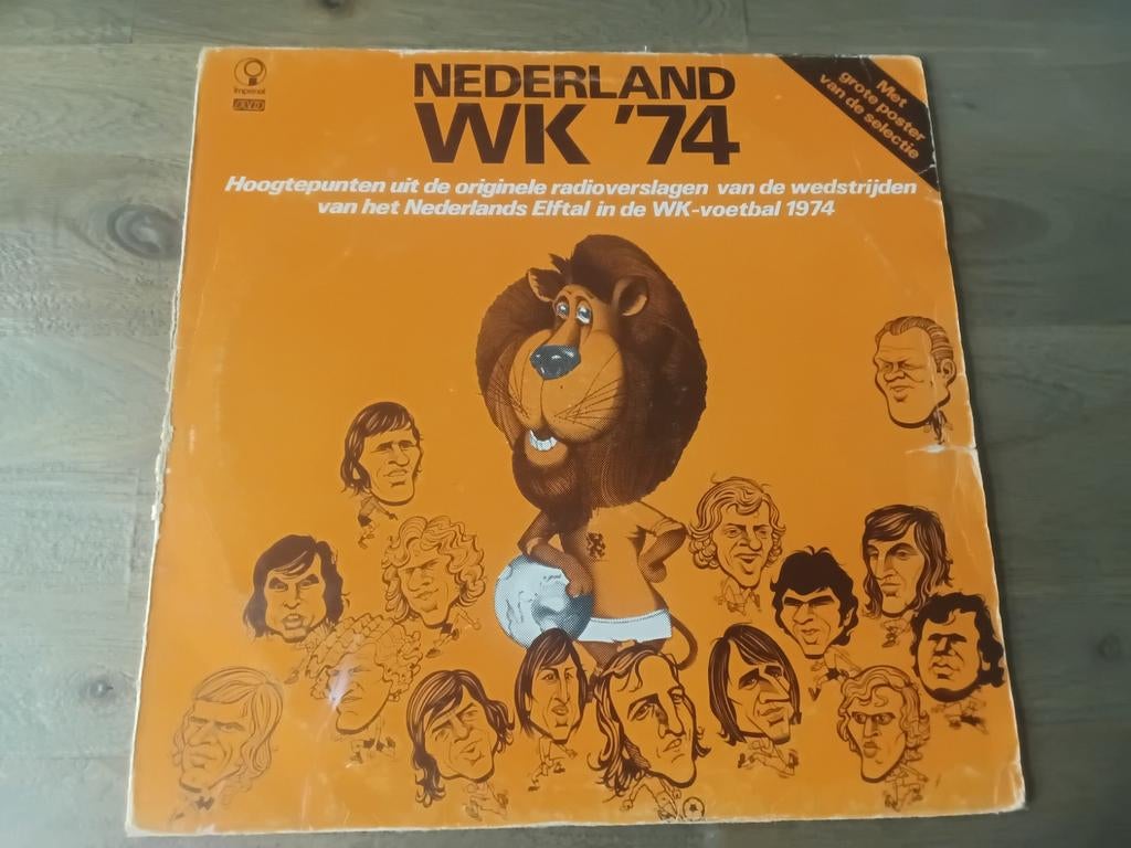 Nederland WK '74 lp uit 1974, Ophalen of Verzenden, Gebruikt, 12 inch, Levenslied of Smartlap